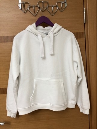 Beyaz sweatshirt