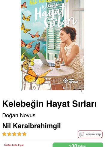 Kelebeğin Hayat Sırları - Nil Karaibrahimgil - Görsel 2
