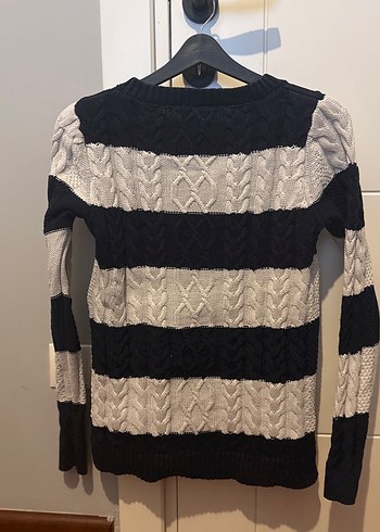 Mango Çizgili Örgü Kadın Uzun Kollu Kazak - Görsel 4