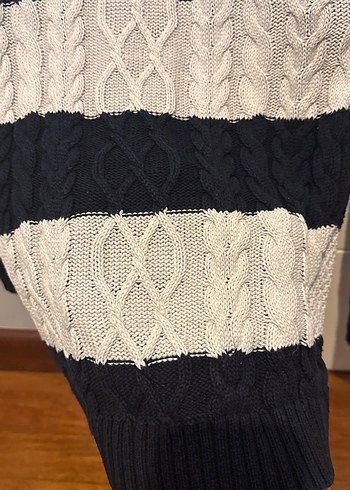 Mango Çizgili Örgü Kadın Uzun Kollu Kazak - Görsel 2