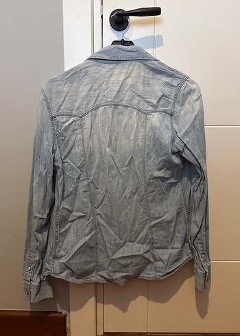 Mavi Amerika Serisi Açık Renk Kot Gömlek - Görsel 4