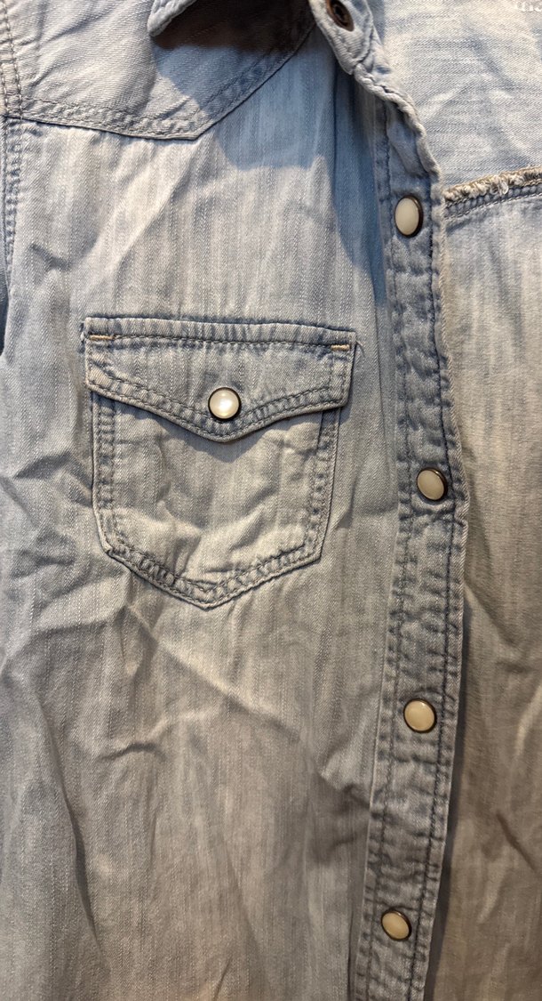 Mavi Amerika Serisi Açık Renk Kot Gömlek - Görsel 2