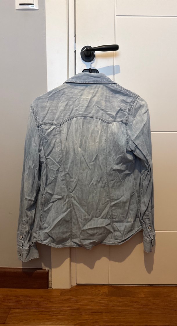 Mavi Amerika Serisi Açık Renk Kot Gömlek - Görsel 4