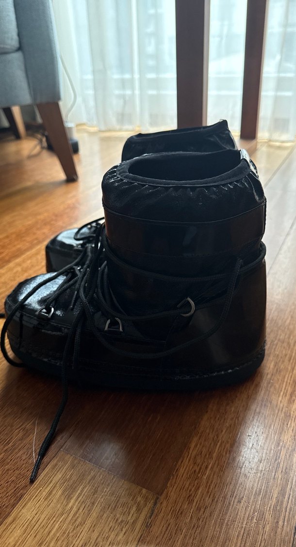 Siyah Bağcıklı Fabrika MoonBoot 39 No - Görsel 5