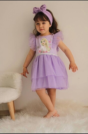 24-36 Ay Beden Elsa elbise