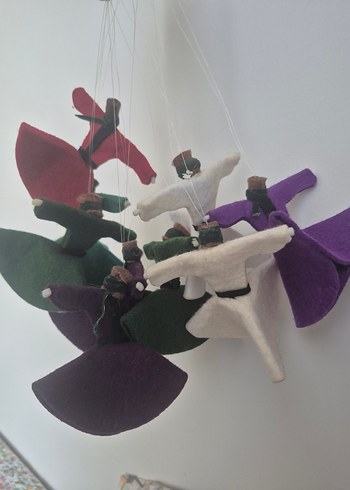 Yeşil Keçe Kumaştan El Yapımı - Görsel 2