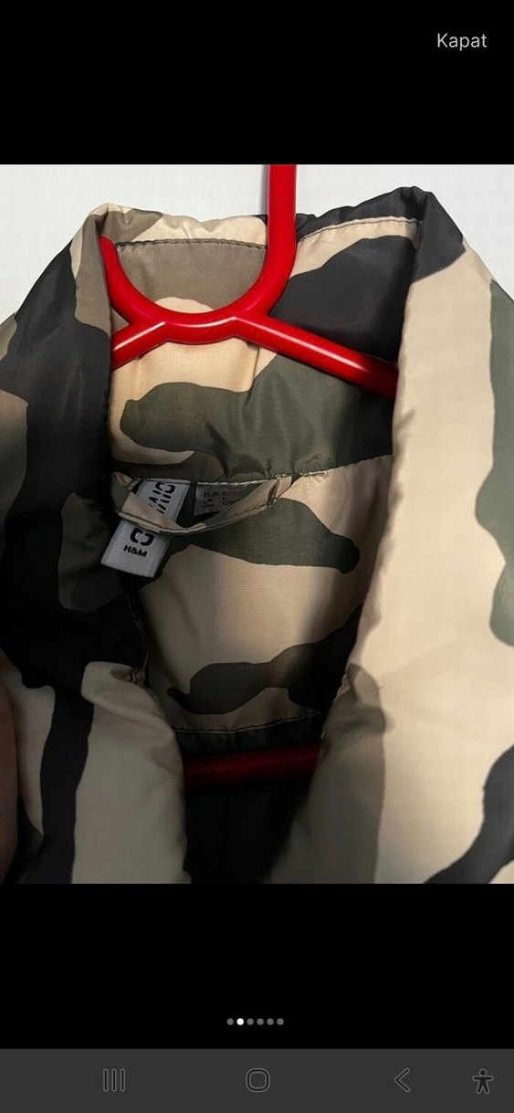 Kamuflaj Desenli Kadın Mont - Görsel 4