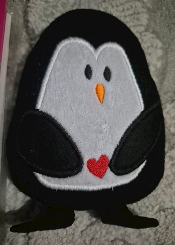 Küçük Siyah Gri Penguen  el ısıtıcısı - Görsel 4