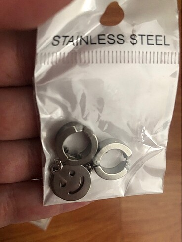 Kıstırmalı çelik küpeler - Görsel 2