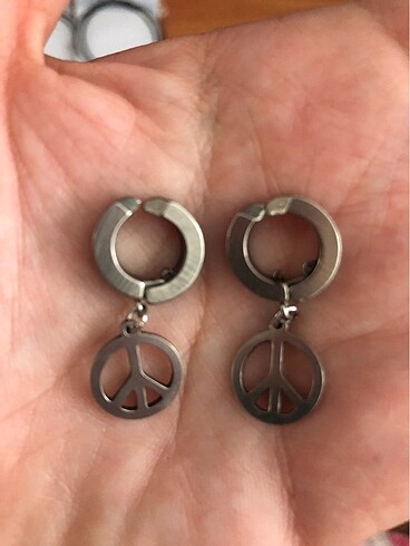 Kıstırmalı çelik küpeler - Görsel 6