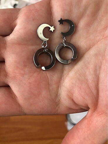 Kıstırmalı çelik küpeler - Görsel 10