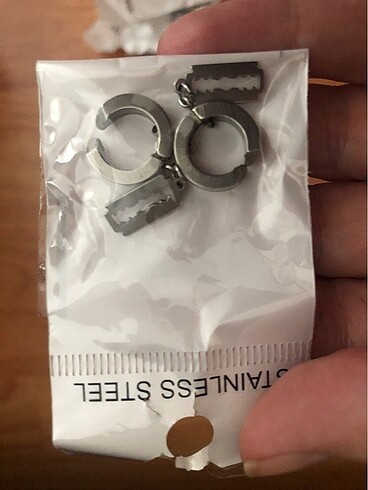 Kıstırmalı çelik küpeler - Görsel 8