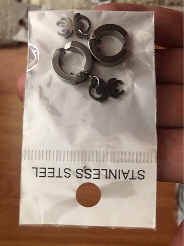 Kıstırmalı çelik küpeler - Görsel 9