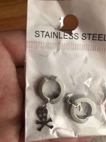 Kıstırmalı çelik küpeler - Görsel 4