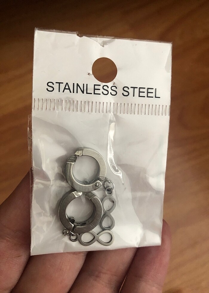 Kıstırmalı çelik küpeler - Görsel 5