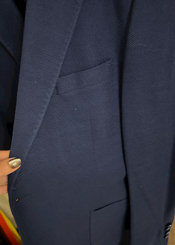Düğmeli Lacivert Erkek Ceket, Normal Boy - Görsel 4