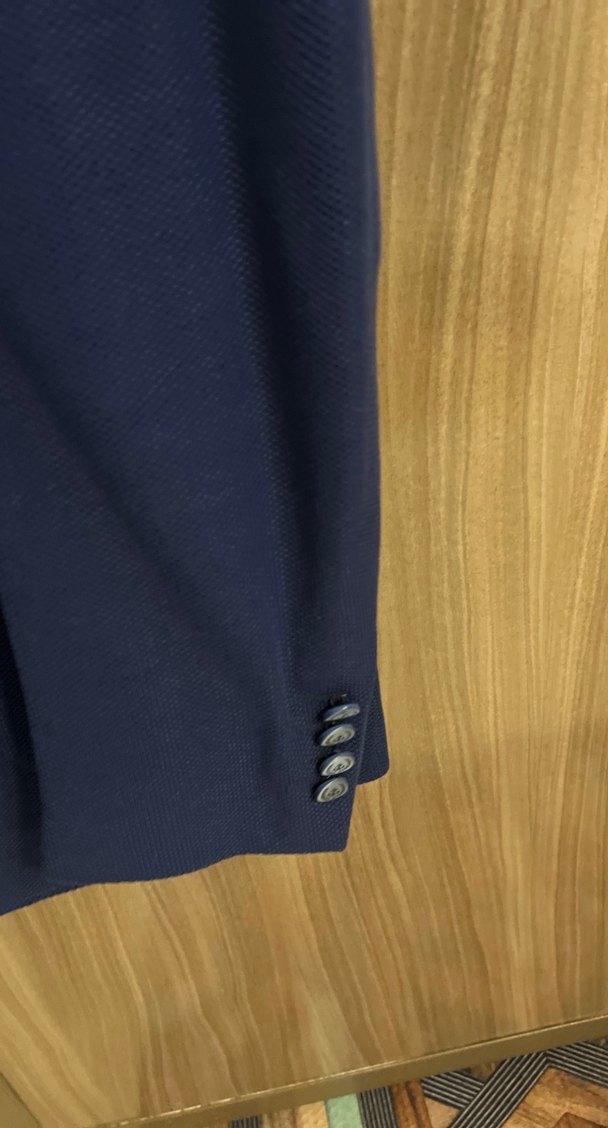 Düğmeli Lacivert Erkek Ceket, Normal Boy - Görsel 3