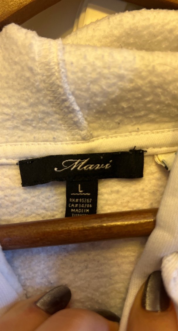 Kadın Beyaz Kapüşonlu DC Baskılı Sweatshirt - Görsel 5