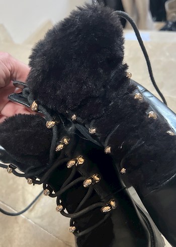 Siyah Yüksek Topuklu Kadın Deri Botlar - Görsel 5