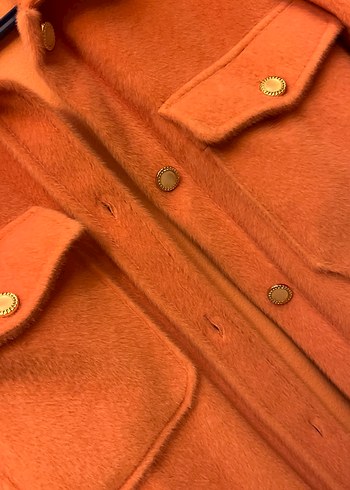 Düğmeli pembe Kadın Ceket - Görsel 3