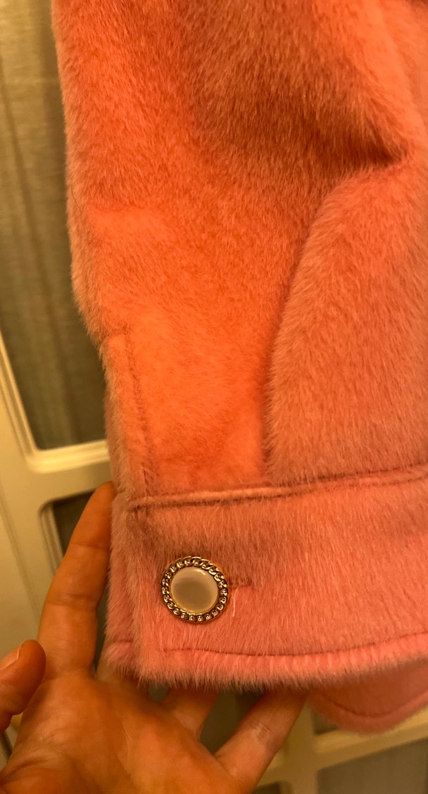 Düğmeli pembe Kadın Ceket - Görsel 2