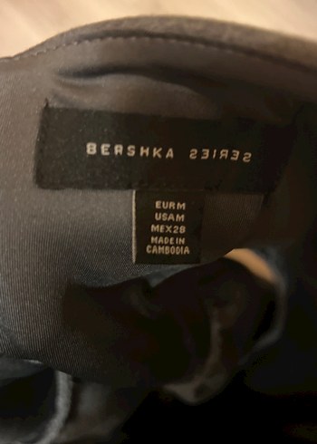 V Yaka Gri Midi Elbise, Pilili, Kolsuz - Görsel 5