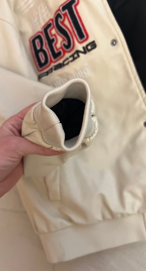 Düğmeli Beyaz Deri erkek çocuk  Ceket - Görsel 4