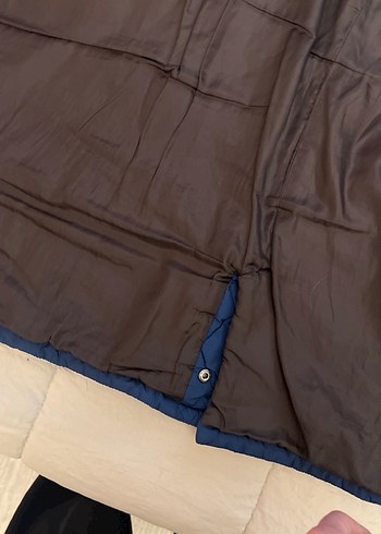 Düğmeli Lacivert Erkek Mont - Görsel 4