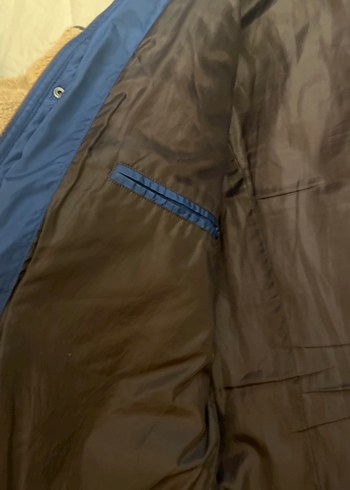 Düğmeli Lacivert Erkek Mont - Görsel 3