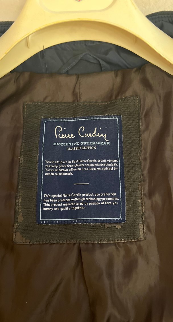 Düğmeli Lacivert Erkek Mont - Görsel 2