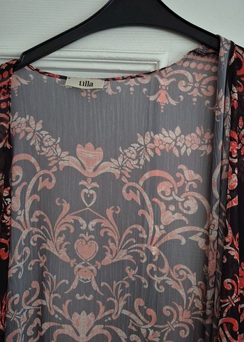 Bordo Desenli Uzun püsküllü pareo - Görsel 6