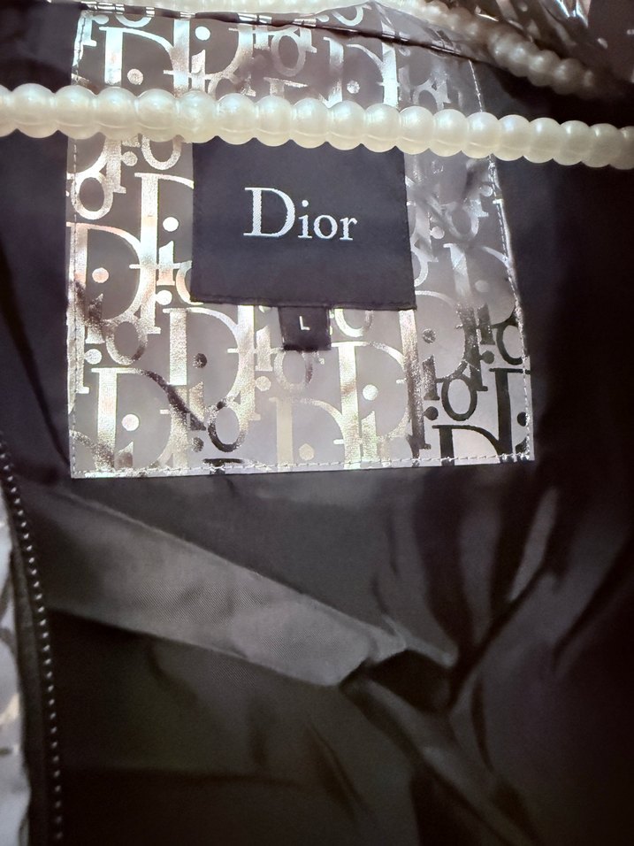 Christian Dior Gümüş Fermuarlı Şişme Yelek. - Görsel 3