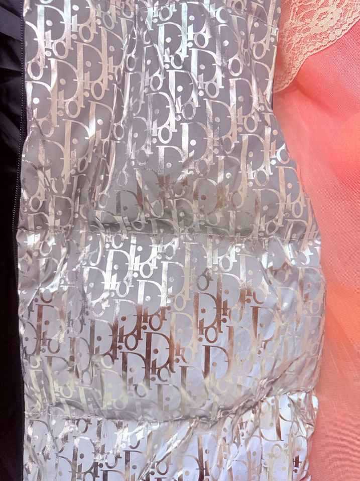 Christian Dior Gümüş Fermuarlı Şişme Yelek. - Görsel 4