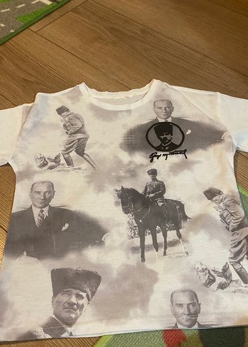 Erkek Çocuk Baskılı Beyaz Tişört