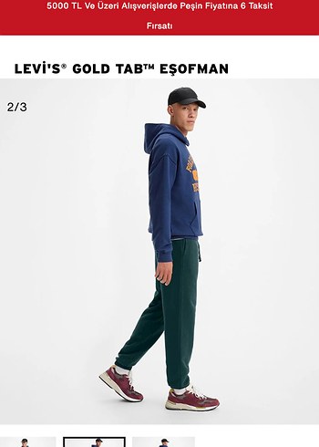 Levi's Erkek Yeşil Baskılı Sweatshirt - Görsel 2