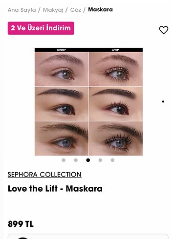 Sephora Collection lifting Maskara - Görsel 2
