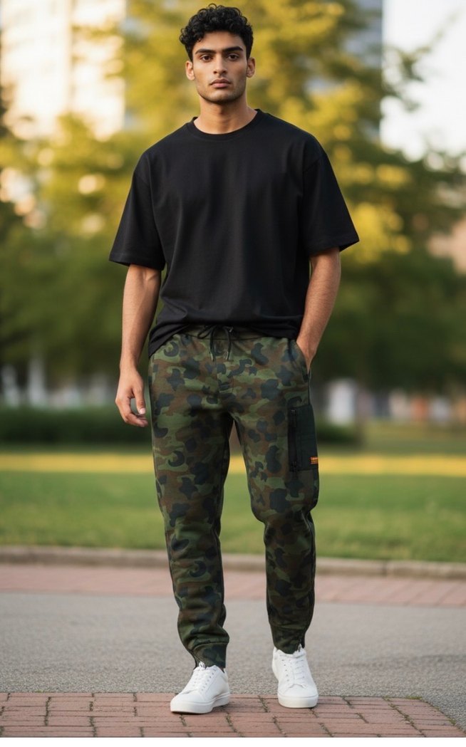 Orjinal superdry Kamuflaj Desenli  Pantolon - Görsel 2