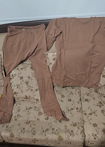 Erkek Kahverengi Rahat Pijama Takımı - Görsel 3