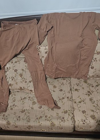 Erkek Kahverengi Rahat Pijama Takımı - Görsel 2