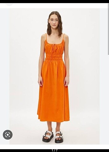 Koton turuncu elbise ????