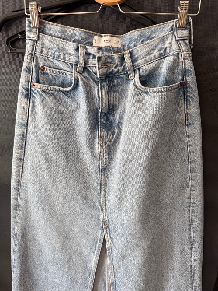 Midi Denim Etek - Görsel 3