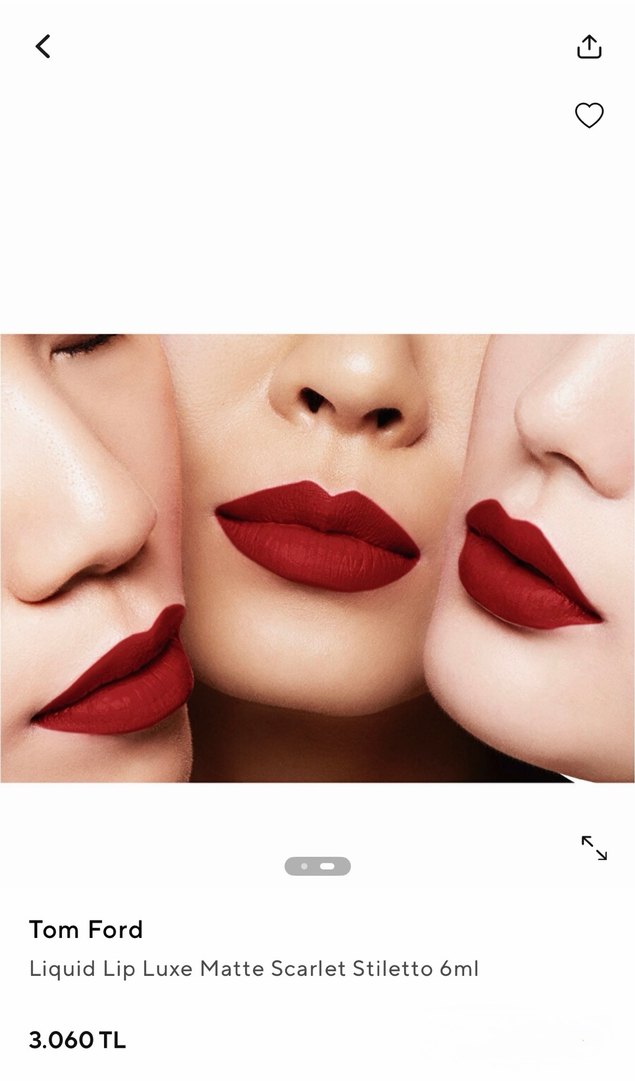 Tom Ford Sıvı Mat Ruj Scarlet Stiletto 6ml - Görsel 2