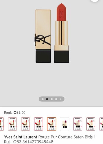 Yves Saint Laurent Saten Bitişli Ruj 083 - Görsel 2