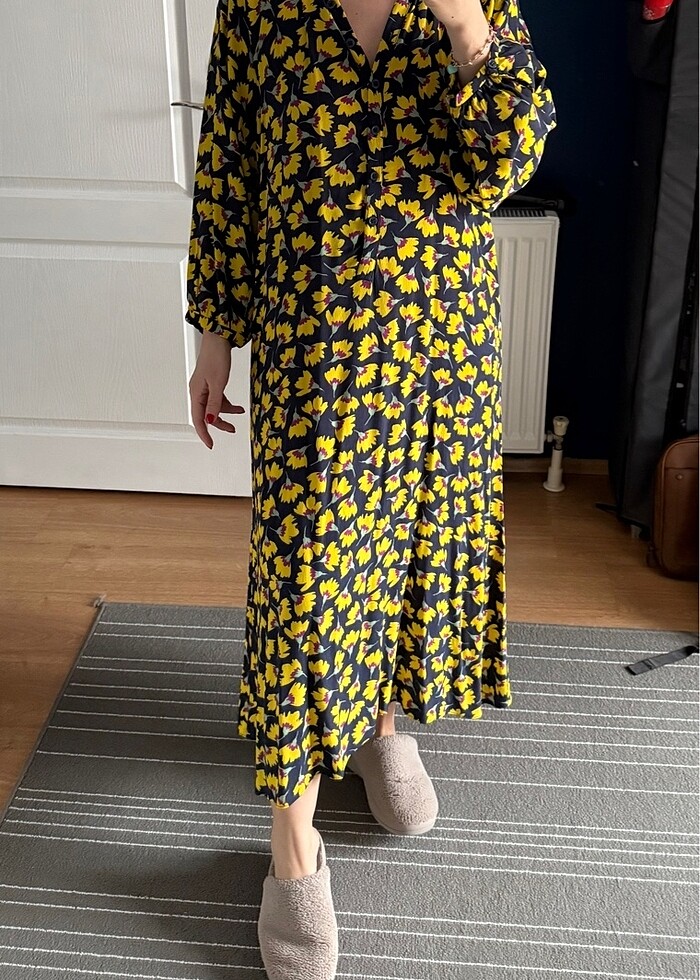 Viskoz elbise - Görsel 2