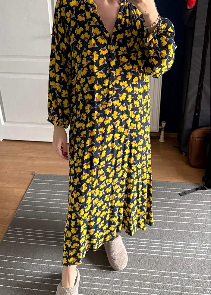 Viskoz elbise - Görsel 3