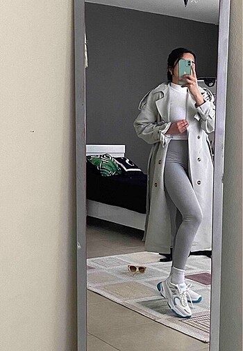 Trendyol milla oversize kemerli su itici trençkot
