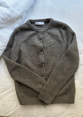 Zara Gri Melanj Triko Hirka
