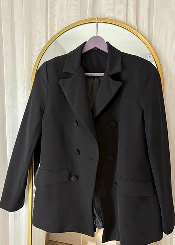 Trendyol & Milla Trendyol Siyah Cift Sirali Blazer Ceket
