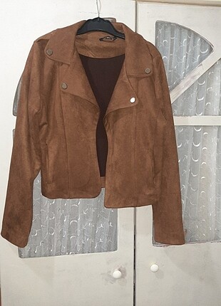 Ambar taba süet ceket large 38