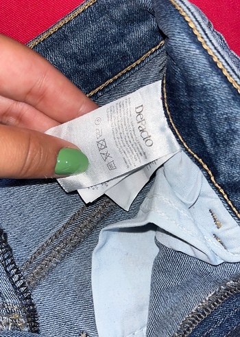 DeFacto Kadın Mavi Baskılı Denim Jean